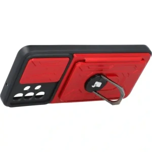Hurtownia GSM - Bizon Case Camshield Kartensteckplatz Ring Samsung Galaxy A13 4G rot - BIZ810 - {ean13} - Hurt