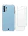 Bizon Case Clear Pack Hülle + 2x Bildschirmglas Samsung Galaxy A13 4G klar
