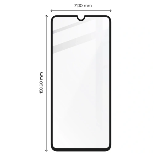 Szkło hartowane Bizon Glass Edge - [2 PACK] + ochrona na obiektyw Samsung Galaxy A13 4G
