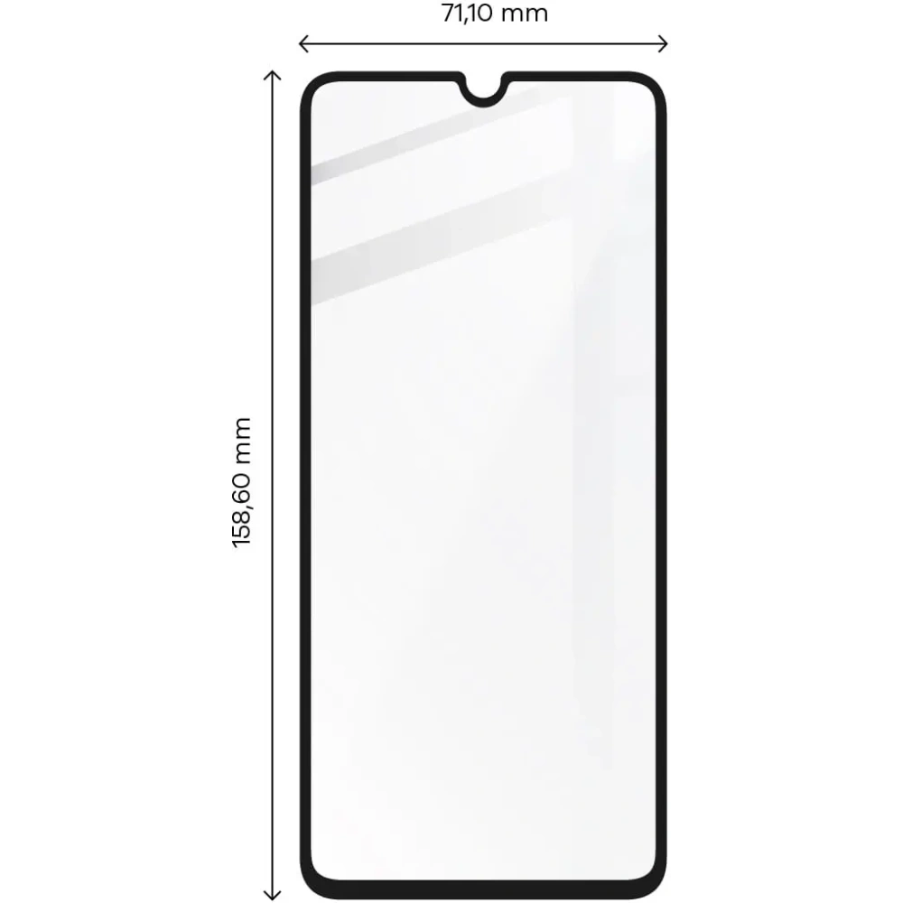 Wholesale Bizon Glass Edge tempered glass - [2 PACK] + lens protection Samsung Galaxy A13 4G black - BIZ812 - {ean13} - Hurt