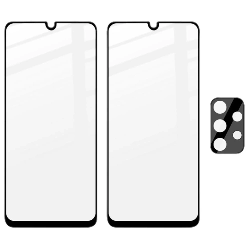 Szkło hartowane Bizon Glass Edge - [2 PACK] + ochrona na obiektyw Samsung Galaxy A13 4G