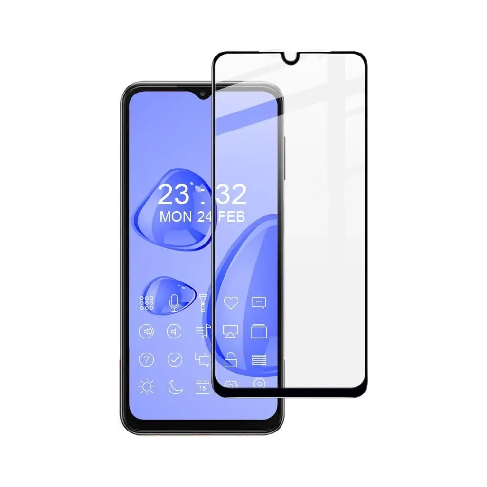 Wholesale Bizon Glass Edge tempered glass - [2 PACK] + lens protection Samsung Galaxy A13 4G black - BIZ812 - {ean13} - Hurt
