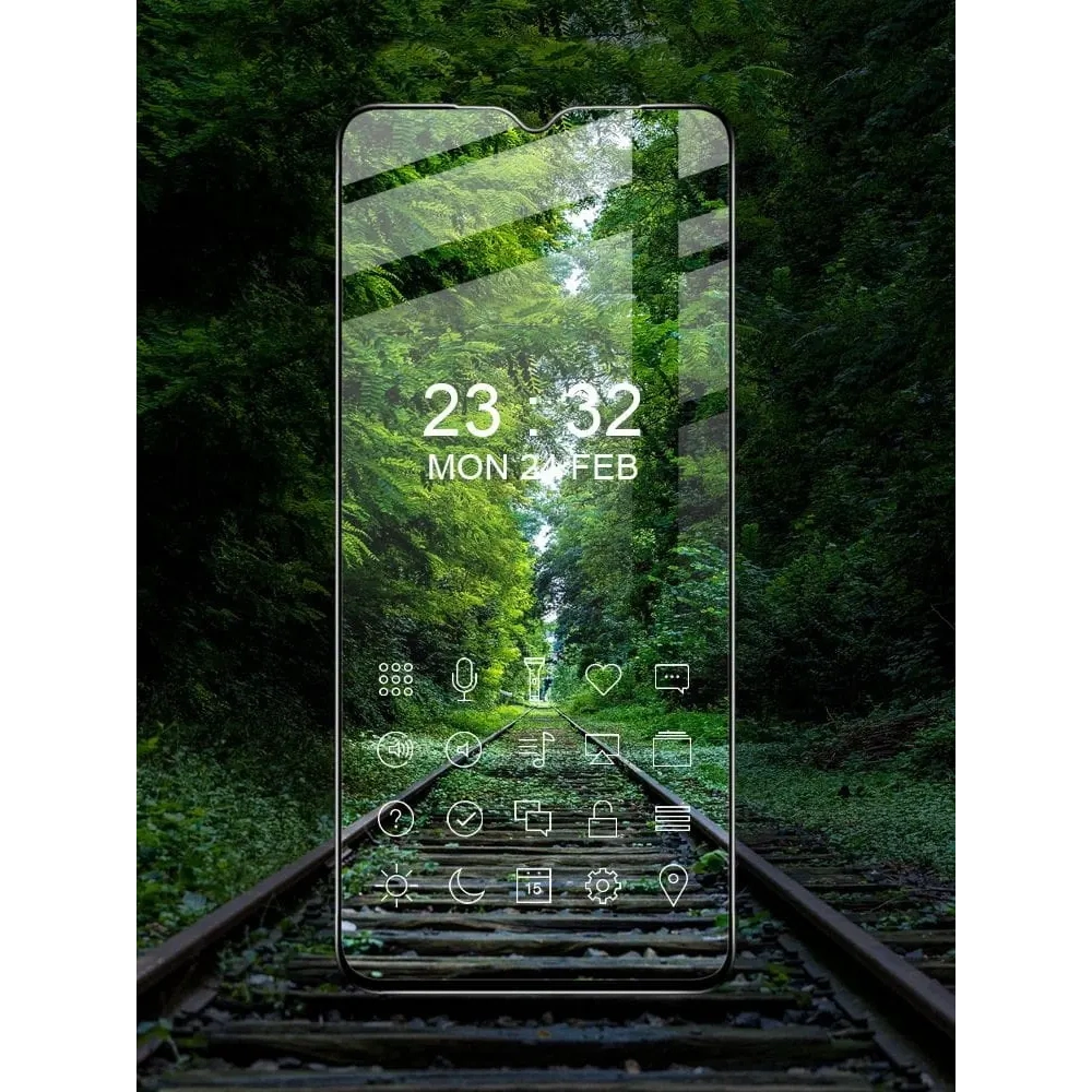 Wholesale Bizon Glass Edge tempered glass - [2 PACK] + lens protection Samsung Galaxy A13 4G black - BIZ812 - {ean13} - Hurt