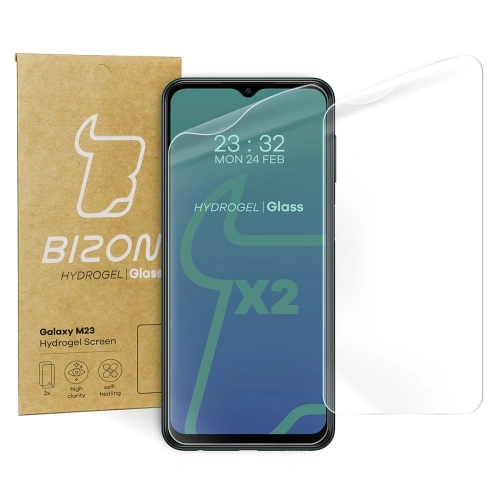 Folia hydrożelowa na ekran Bizon Glass Hydrogel Samsung Galaxy M13 / M23 5G [2 PACK]