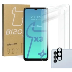 Hurtownia GSM - Tvrzené sklo Bizon Glass Clear - 3 ks + objektiv Samsung Galaxy A13 5G - BIZ818 - {ean13} - Hurt