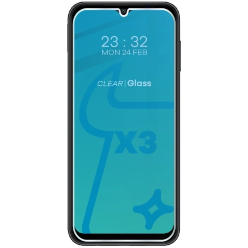 3x Szkło na ekran + szkło na aparat BIZON Clear 2 do Samsung Galaxy A14 4G/5G M14