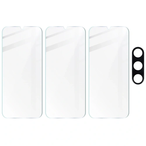 3x Szkło na ekran + szkło na aparat BIZON Clear 2 do Samsung Galaxy A14 4G/5G M14
