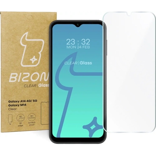 Szkło hartowane Bizon Glass Clear 2 do Samsung Galaxy A14 4G/5G M14