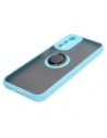 Hurtownia GSM - Bizon Case Hybrid Ring Samsung Galaxy A14 4G / 5G füstös, világoskék kerettel - BIZ823 - {ean13} - Hurt