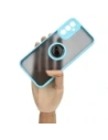 Hurtownia GSM - Bizon Case Hybrid Ring Samsung Galaxy A14 4G / 5G füstös, világoskék kerettel - BIZ823 - {ean13} - Hurt