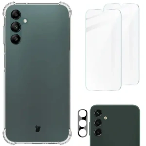 Wholesale Bizon Case Clear Pack case + 2x screen glass + lens glass Samsung Galaxy A14 4G/5G clear - BIZ824 - {ean13} - Hurt