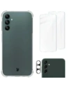 Hurtownia GSM - Bizon Case Clear Pack carcasă + 2x sticlă de ecran + sticlă pentru lentile Samsung Galaxy A14 4G/5G transparentă - BIZ824 - {ean13} - Hurt