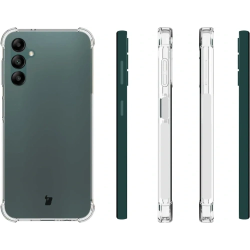 Etui + 2x szkło na ekran + obiektyw Bizon Case Clear Pack do Samsung Galaxy A14 4G/5G przezroczyste