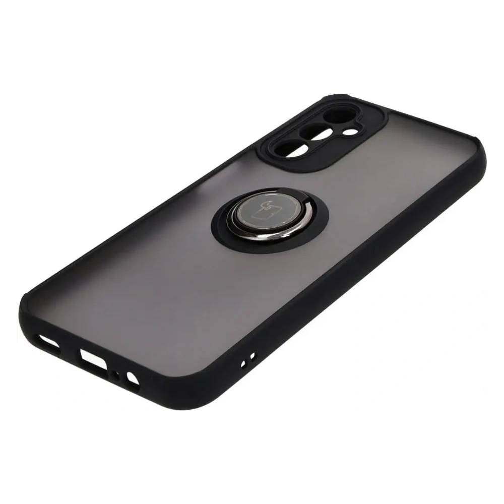 Hurtownia GSM - Bizon Case Hybrid Ring Samsung Galaxy A14 4G / 5G füstös fekete kerettel - BIZ825 - {ean13} - Hurt