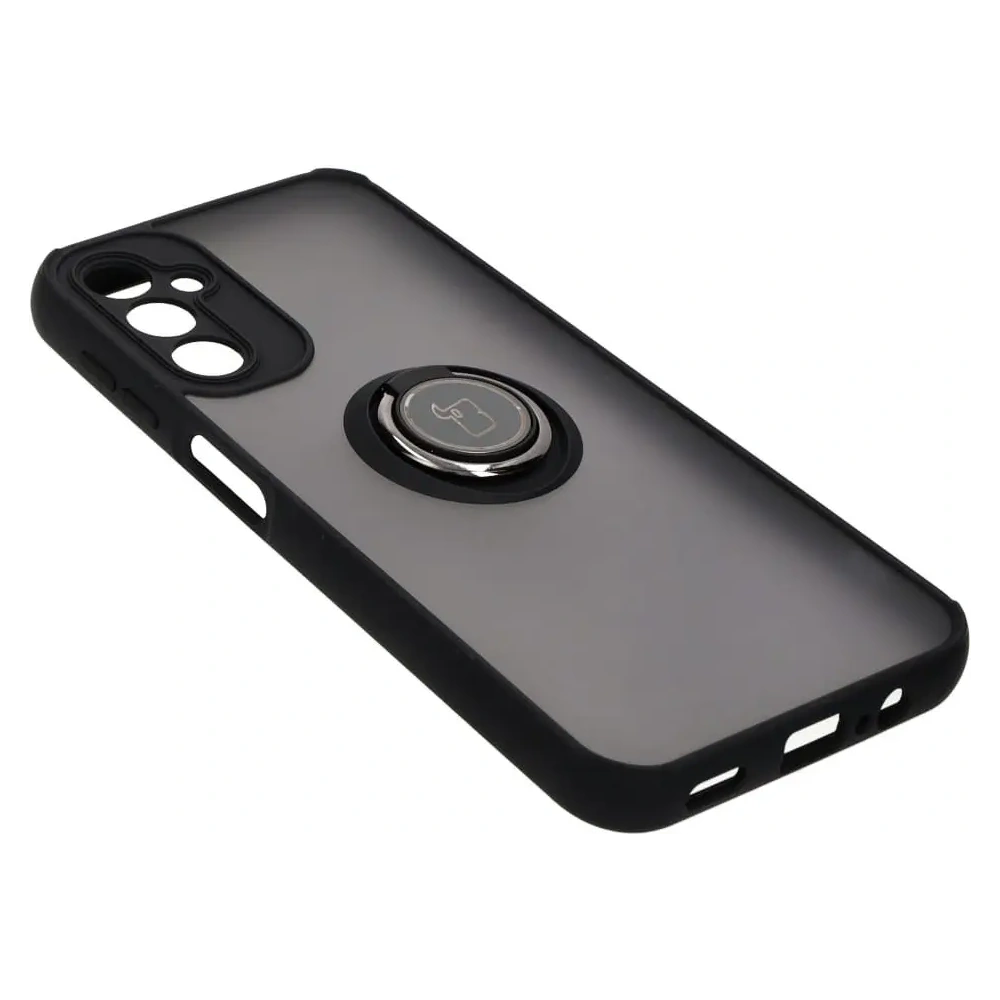 Hurtownia GSM - Bizon Case Hybrid Ring Samsung Galaxy A14 4G / 5G füstös fekete kerettel - BIZ825 - {ean13} - Hurt
