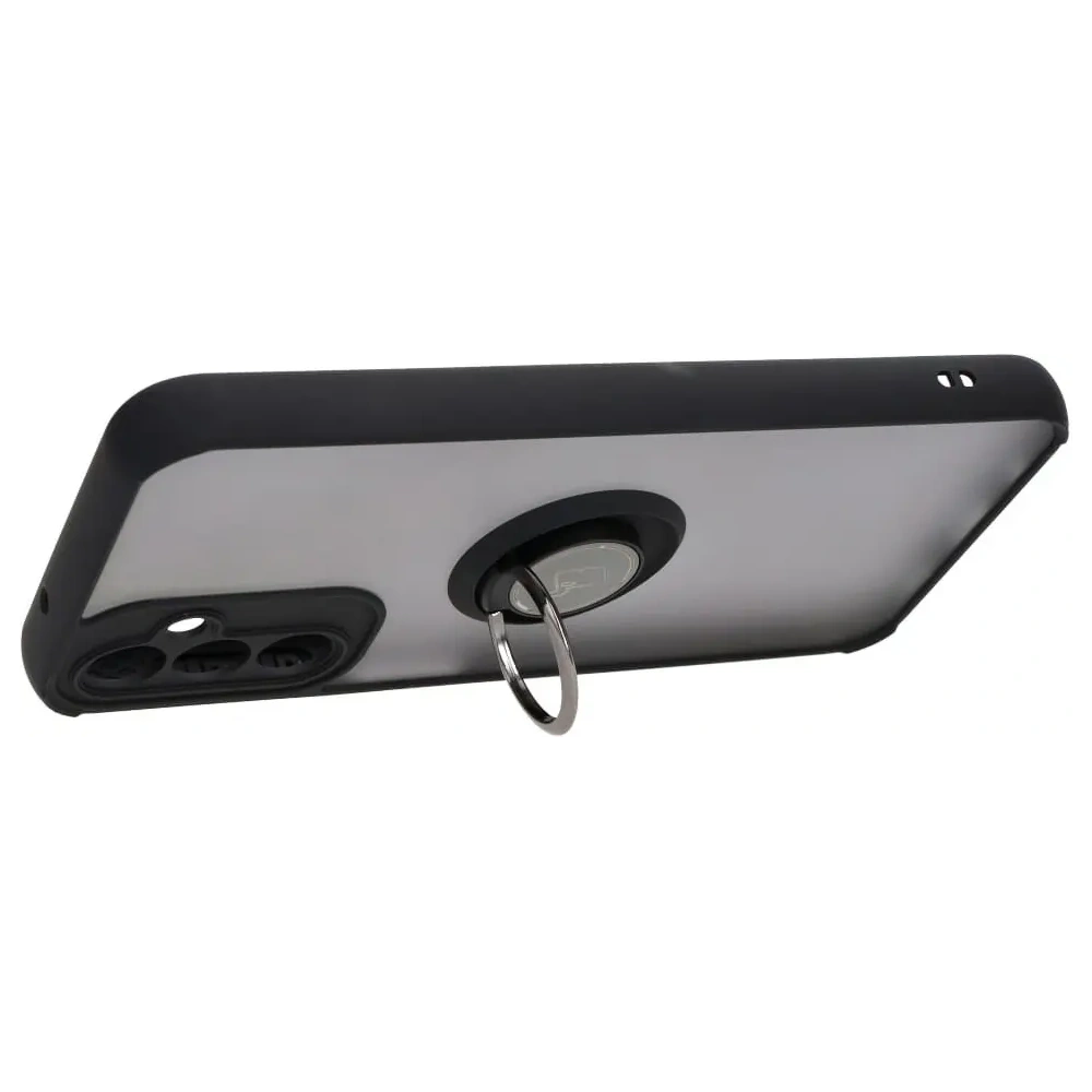Hurtownia GSM - Bizon Case Hybrid Ring Samsung Galaxy A14 4G / 5G füstös fekete kerettel - BIZ825 - {ean13} - Hurt