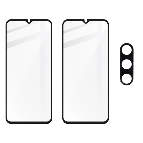 2x Szkło na ekran + szkło na aparat BIZON Edge 2 do Samsung Galaxy A14 4G/5G