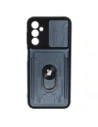 Bizon Case Camshield Card Slot Ring Samsung Galaxy A14 4G/5G grau