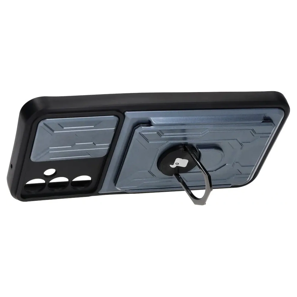 Hurtownia GSM - Bizon Case Camshield Kártyahely Gyűrű Samsung Galaxy A14 4G/5G szürke - BIZ7295 - {ean13} - Hurt