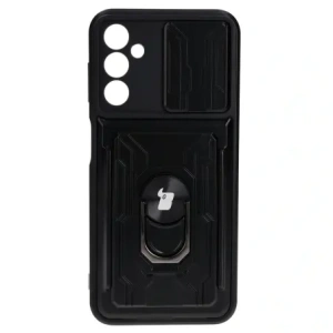 Hurtownia GSM - Bizon Case Camshield Kártyahely Gyűrű Samsung Galaxy A14 4G/5G fekete - BIZ7297 - {ean13} - Hurt