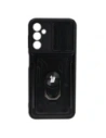 Etui Bizon Case Camshield Card Slot Ring do Samsung Galaxy A14 4G/5G czarne