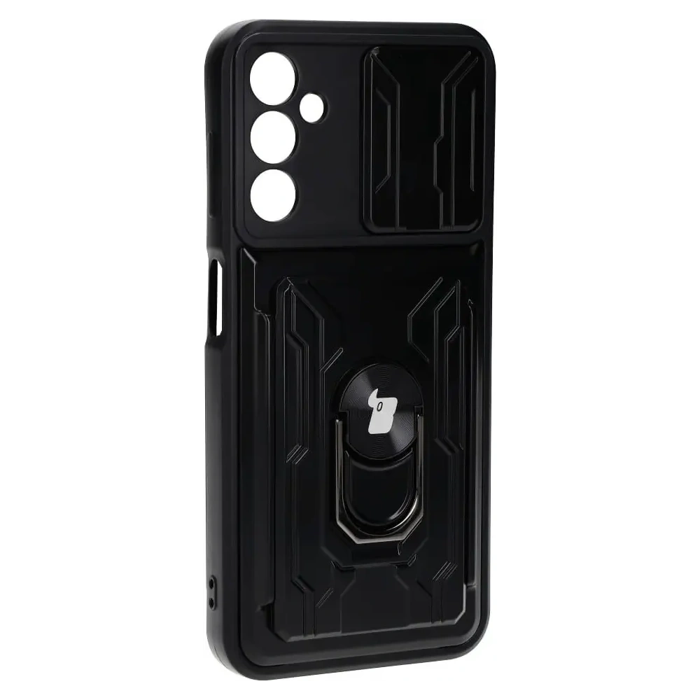 Hurtownia GSM - Bizon Case Camshield Kártyahely Gyűrű Samsung Galaxy A14 4G/5G fekete - BIZ7297 - {ean13} - Hurt