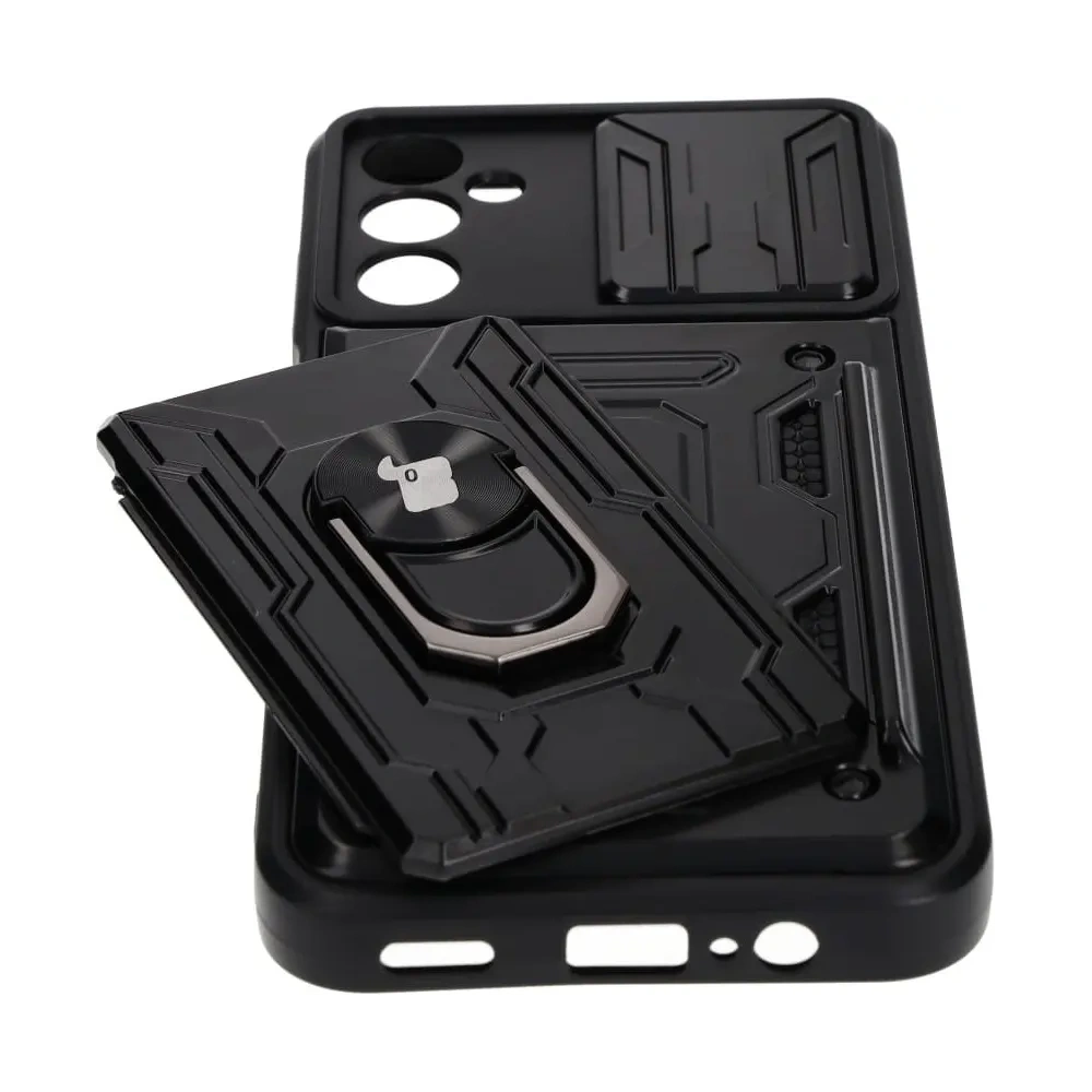 Hurtownia GSM - Bizon Case Camshield Kártyahely Gyűrű Samsung Galaxy A14 4G/5G fekete - BIZ7297 - {ean13} - Hurt
