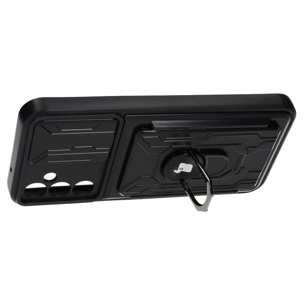 Hurtownia GSM - Bizon Case Camshield Kártyahely Gyűrű Samsung Galaxy A14 4G/5G fekete - BIZ7297 - {ean13} - Hurt