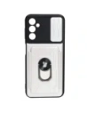 Bizon Case Camshield Kartensteckplatz Ring Samsung Galaxy A14 4G/5G weiß