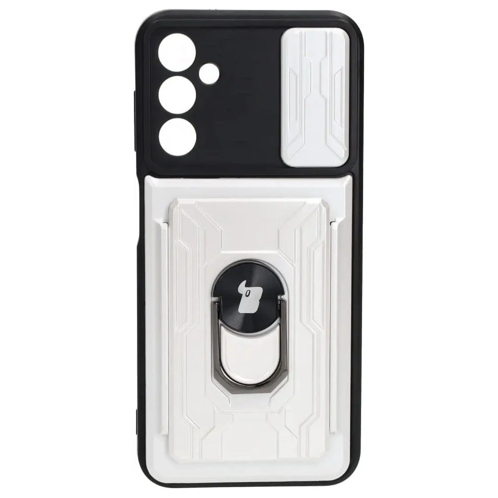Hurtownia GSM - Bizon Case Camshield Kartensteckplatz Ring Samsung Galaxy A14 4G/5G weiß - BIZ840 - {ean13} - Hurt