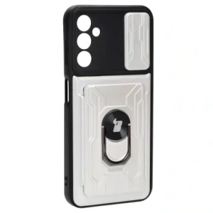 Hurtownia GSM - Bizon Case Camshield Kártyahely Gyűrű Samsung Galaxy A14 4G/5G fehér - BIZ840 - {ean13} - Hurt