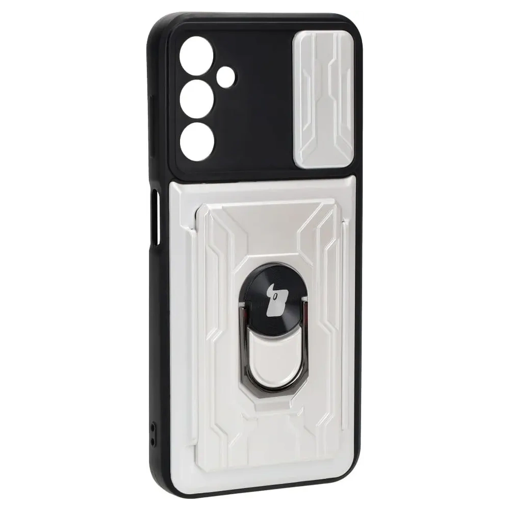 Hurtownia GSM - Bizon Case Camshield Kartensteckplatz Ring Samsung Galaxy A14 4G/5G weiß - BIZ840 - {ean13} - Hurt