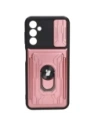 Bizon Case Camshield Card Slot Ring Samsung Galaxy A14 4G/5G light pink
