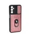 Hurtownia GSM - Etui Bizon Case Camshield Card Slot Ring do Samsung Galaxy A14 4G/5G, jasnoróżowe - BIZ7307 - {ean13} - Hurt