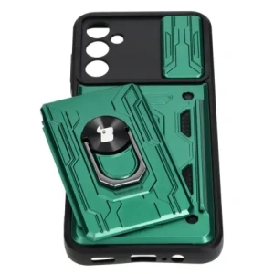Hurtownia GSM - Bizon Case Camshield Kártyatartó Gyűrű Samsung Galaxy A14 4G/5G zöld - BIZ7308 - {ean13} - Hurt
