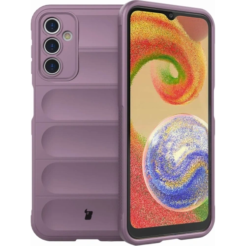Pancerne etui Bizon Case Tur do Samsung Galaxy A14 4G / 5G jasnofioletowe