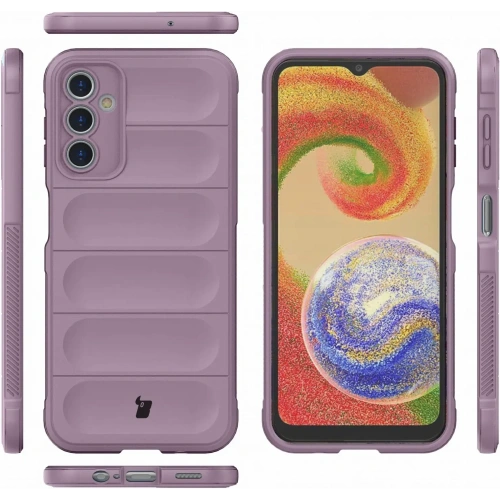 Pancerne etui Bizon Case Tur do Samsung Galaxy A14 4G / 5G jasnofioletowe