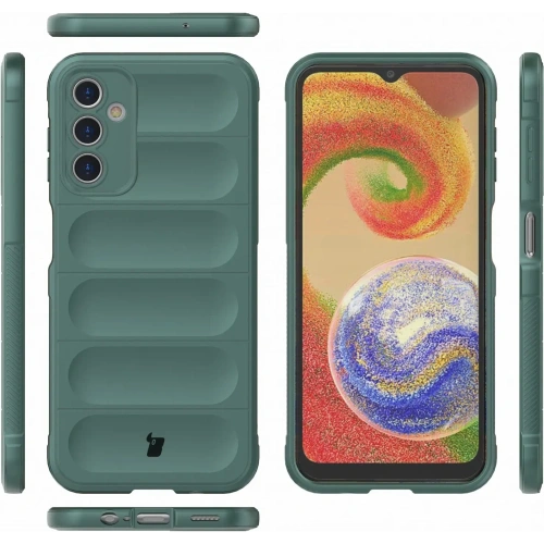 Pancerne etui Bizon Case Tur do Samsung Galaxy A14 4G / 5G ciemnozielone