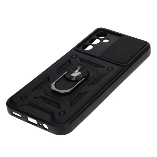 Etui Bizon Case CamShield Ring do Samsung Galaxy A14 4G/5G czarne