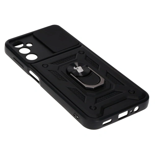 Etui Bizon Case CamShield Ring do Samsung Galaxy A14 4G/5G czarne