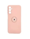 Bizon Case Silikonring Sq für Samsung Galaxy A14 4G/5G in hellrosa