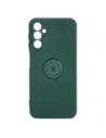 Bizon Case Silikonring Sq do Samsung Galaxy A14 4G/5G dunkelgrün