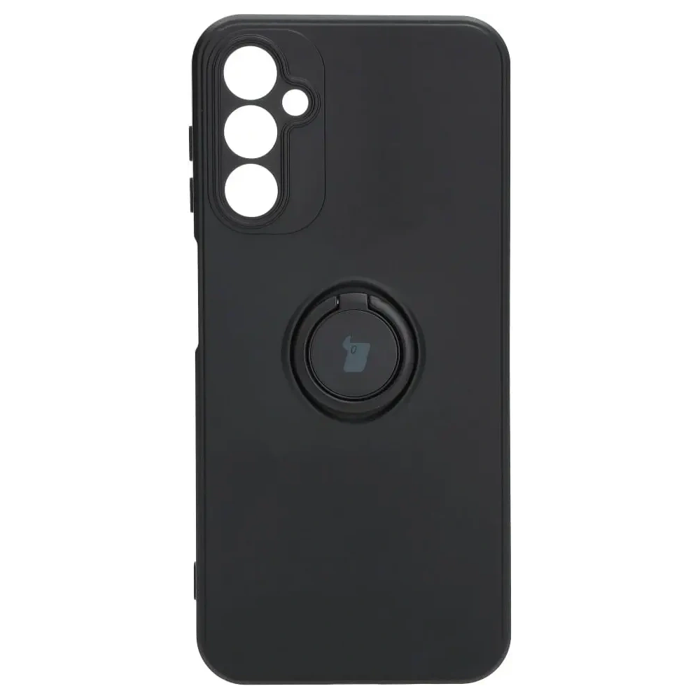 Hurtownia GSM - Etui Bizon Case Silicone Ring Sq do Samsung Galaxy A14 4G/5G, czarne - BIZ7320 - {ean13} - Hurt