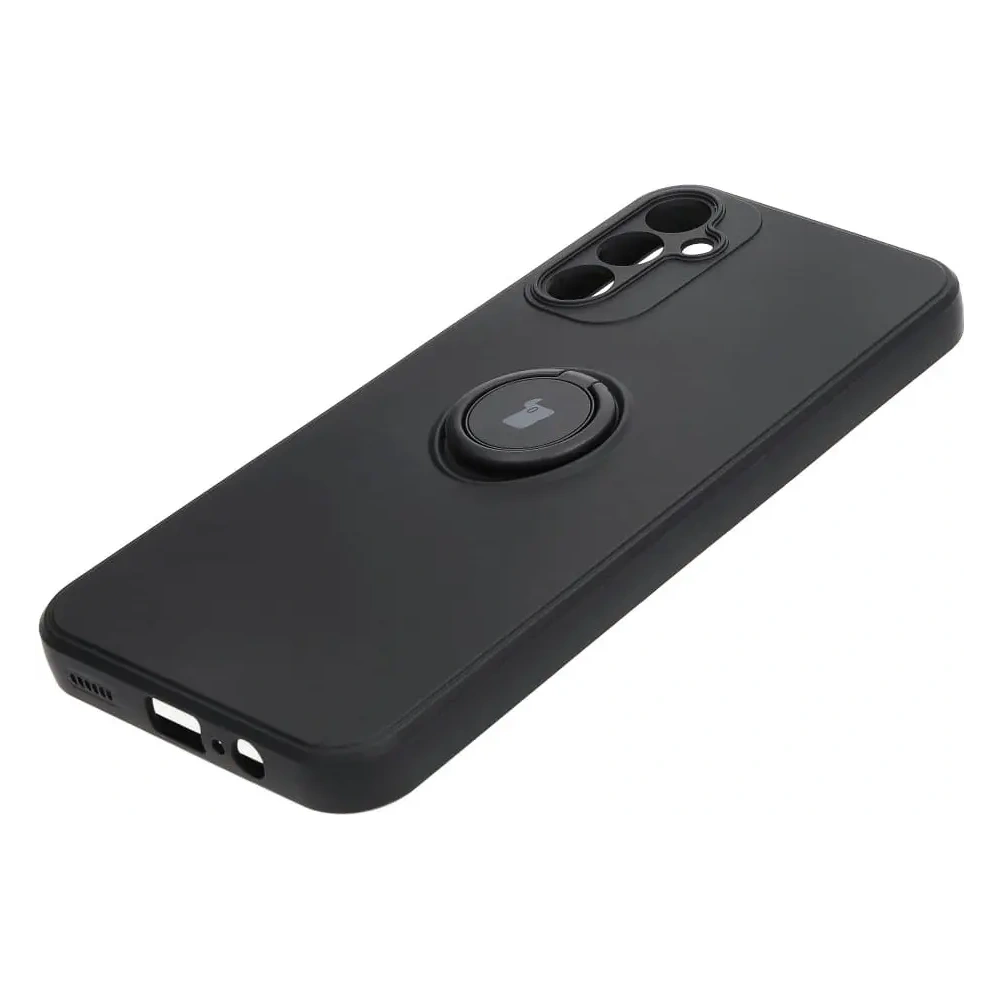 Hurtownia GSM - Etui Bizon Case Silicone Ring Sq do Samsung Galaxy A14 4G/5G, czarne - BIZ7320 - {ean13} - Hurt