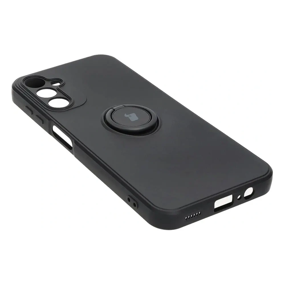 Hurtownia GSM - Etui Bizon Case Silicone Ring Sq do Samsung Galaxy A14 4G/5G, czarne - BIZ7320 - {ean13} - Hurt