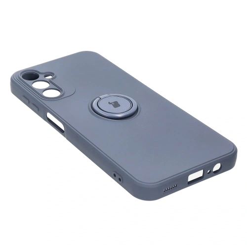 Etui Bizon Case Silicone Ring Sq do Samsung Galaxy A14 4G/5G szare