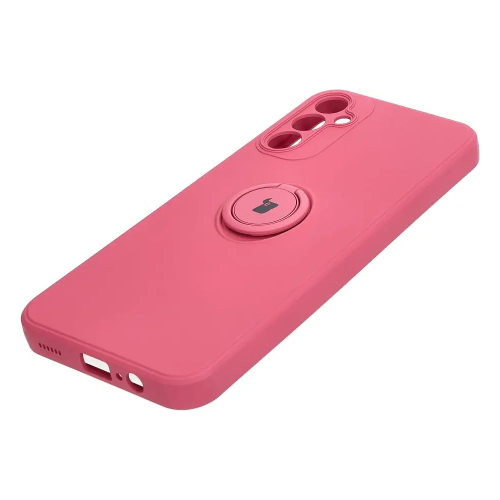 Hurtownia GSM - Bizon Case Silicone Ring Sq pentru Samsung Galaxy A14 4G/5G roz murdar - BIZ7324 - {ean13} - Hurt