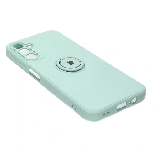 Etui Bizon Case Silicone Ring Sq do Samsung Galaxy A14 4G/5G turkusowe