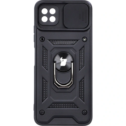 Etui Bizon Case CamShield Ring do Samsung Galaxy A22 5G czarne