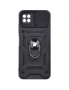 Etui Bizon Case CamShield Ring do Samsung Galaxy A22 5G czarne